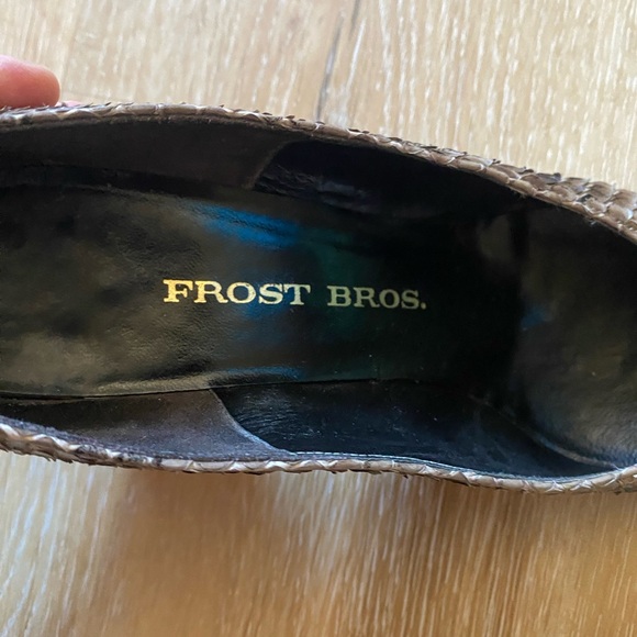 VINTAGE Genuine Snakeskin Heels Size 5 1/2-6 - Picture 5 of 6